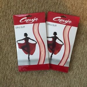 Capezio transition foot tights
